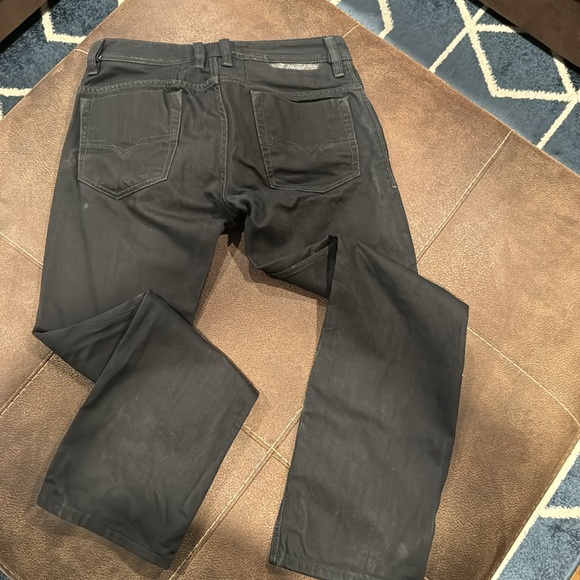 Diesel Regular Slim-Straight Black Jeans - Picture 6 of 9